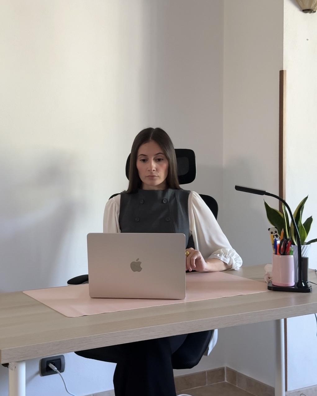 Sara Bellini al lavoro